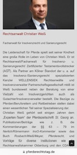 Save the date: 20. Deutscher  Pferderechtstag am 22.3.2024 (Hybrid)